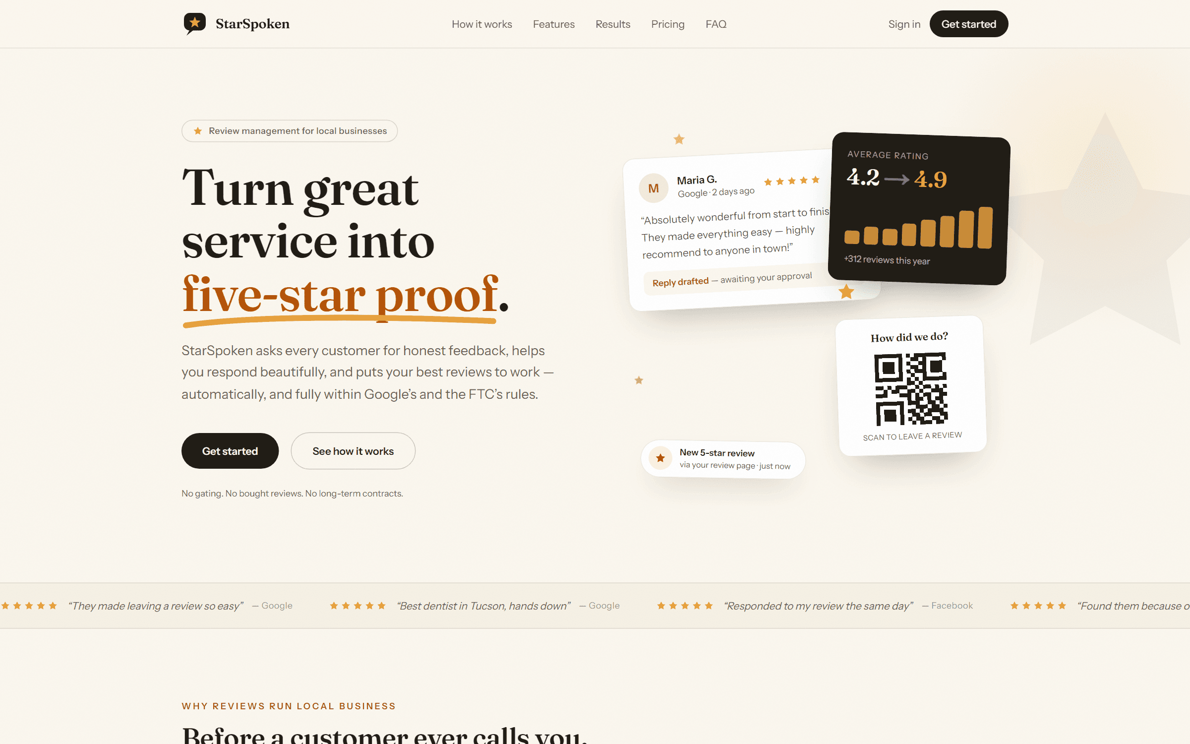 StarSpoken — live site screenshot